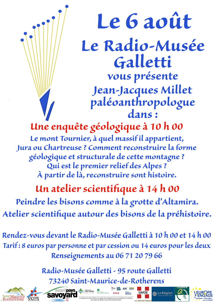 Atelier scientifique avec Jean-Jacques Millet, paléoenthropologue : peindre les bisons comme à la grotte d'Altamira. Atelier scientifique autour des bisons de la préhistoire.