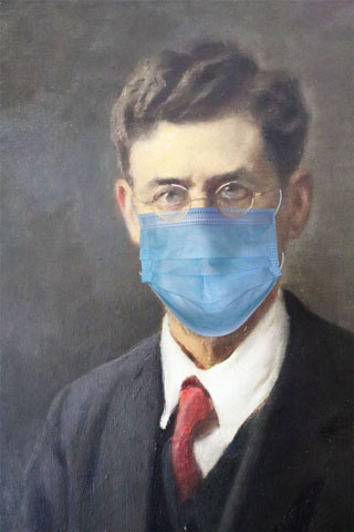 Roberto Clemens GALLETTI DI CADILHAC porte un masque pendant la crise saniraire COVID19