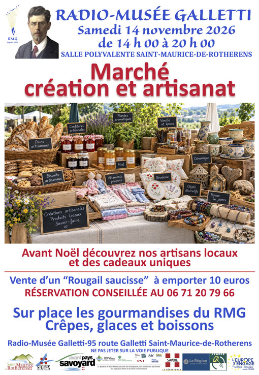 Au radio musée galletti, Les 10 et 11 octobre 2026
nous fêtons la science au RMG sur le thème : « SAVEURS SAVANTES » 